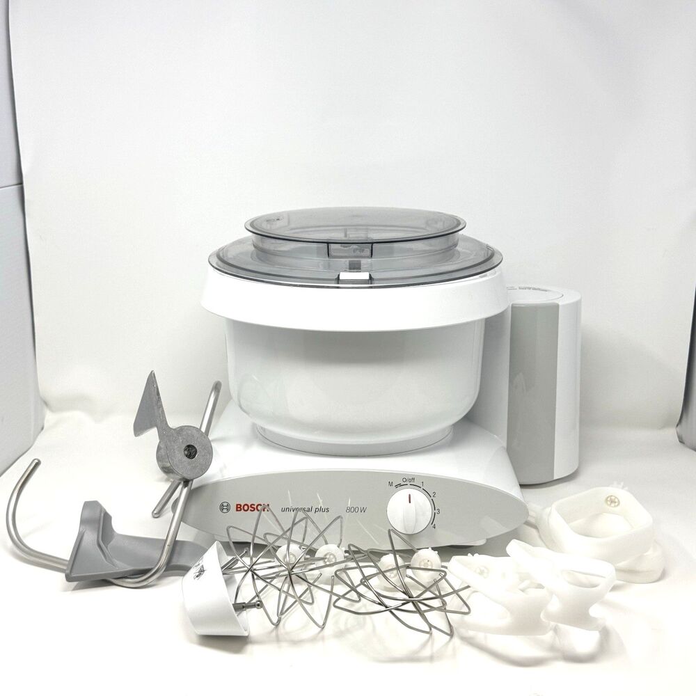 Bosch Universal Plus 800W 6.5 Qt Stand Mixer White Attachments Tested